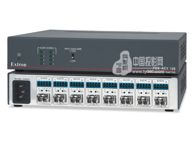 Extron推出了最新的8端口光纖音頻提取器